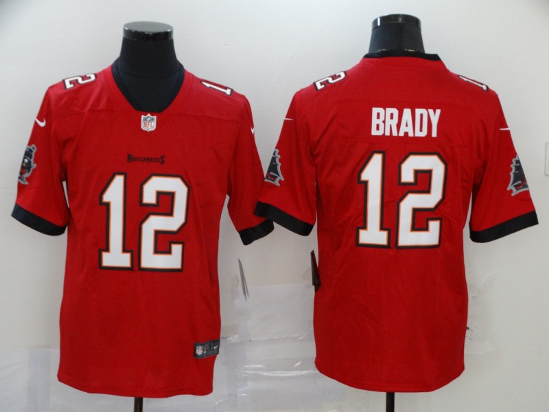 Men Tampa Bay Buccaneers #12 Brady red New Nike Limited Vapor Untouchable NFL Jerseys style 2